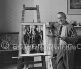 Irish painter and writer George Campbell. Dublin 1963 - Photo by Edward Quinn