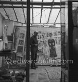 Massimo Campigli at his studio in Saint-Tropez 1964. - Photo by Edward Quinn