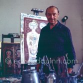 Massimo Campigli at his studio in Saint-Tropez 1964. - Photo by Edward Quinn