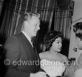 Van Johnson, Hazel Scott. Jazz Festival, Cannes 1958 - Photo by Edward Quinn