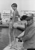 French actress Cathia Caro at the Cannes Film Festival 1958. - Photo by Edward Quinn