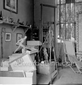 Paul Cézanne's studio. Aix-en-Provence April 1954. - Photo by Edward Quinn
