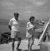 Pamela Churchill. Eden Roc, Cap d'Antibes 1954 - Photo by Edward Quinn