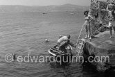 Pamela Churchill. Eden Roc, Cap d'Antibes 1954 - Photo by Edward Quinn