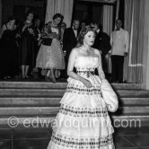 Pamela Churchill. Summer Gala at Sporting d`Èté. Monte Carlo 1957 - Photo by Edward Quinn