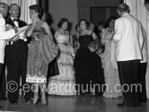 Pamela Churchill (in the middle). Summer Gala at Sporting d`Èté. Monte Carlo 1957 - Photo by Edward Quinn