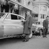 René Clément, one of the leading French film directors after the war ("Jeux interdits" - "Forbidden Games"). Monte Carlo 1954. Car: Buick Roadmaster 1953 2-door hardtop - Photo by Edward Quinn