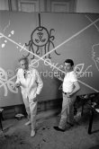 Jean Cocteau and Raymond Moretti. Collective painting "L'Age du Verseau". Nice 1962. - Photo by Edward Quinn