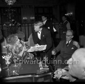 Colette in Monaco for the "Prix Prince Pierre". Hotel de Paris in Monte Carlo 1954. - Photo by Edward Quinn