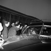 Colette in Monaco for "Prix Prince Pierre". Monaco-Ville 1954. Car: Buick 1946, 47, or 48 - Photo by Edward Quinn