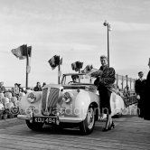 Concours d’Elégance Automobile. Daimler Drophead Coupé DB 18 Special Sports 1951 of Mr. Nahum, hors concours. Cannes 1951. - Photo by Edward Quinn