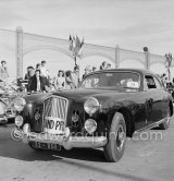 Concours d’Elégance Automobile. Bentley Mark VI Cresta, #B447CD Facel Métallon, Design Pinin Farina, of Mr. Perroud won Grand Prix. Cannes 28.3.1951. - Photo by Edward Quinn