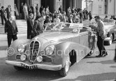 Concours d'Elégance Monte Carlo 1951. Delahaye 135M/MS cabriolet by Antem, a model which they created in 1948 and Buick Super 1950 - Photo by Edward Quinn