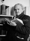 Actor, director and scenic designer Edward Gordon Craig. Villa Chapignac, Vence 1952. - Photo by Edward Quinn