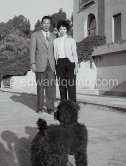Bao Dai, Empereur d’Annam (Chef de l’Etat vietnamien 1949-55) in exile, and his daughter. Cannes 1953. - Photo by Edward Quinn
