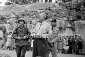 Lt. Sam Loggins (Frank Sinatra) and director Delmer Daves during the filming of "Kings Go Forth". Tourrettes-sur-Loup 1957. - Photo by Edward Quinn