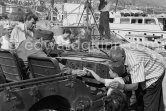 Lt. Sam Loggins (Frank Sinatra) and director Delmer Daves during the filming of "Kings Go Forth". Villefranche 1957. Car: 1951 or 52 Jeep M38 - Photo by Edward Quinn