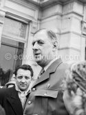 General Charles de Gaulle, Nice 1951. - Photo by Edward Quinn