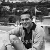 Jaroslav Drobny, tennis champion, at MC Country Club. Monte Carlo 1955. - Photo by Edward Quinn