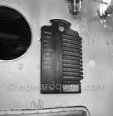 HMS Magpie. The ship was the only vessel commanded by Lieutenant-Commander the Duke of Edinburgh, who took command on 2 September 1950, when he was 29. Here it is on an official 5-days visit with the Royal Fleet to Monte Carlo, Feb. 1951 - Photo by Edward Quinn