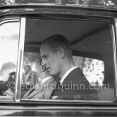 The Duke of Edinburgh, Prince Philip, on an official 5-days visit with the Royal Fleet to Monte Carlo, Feb. 1951. Car: Rolls-Royce Silver Dawn, 1950, #LSBA6, Standard Steel Sports Saloon. Detailed info on this car by expert Klaus-Josef Rossfeldt see About/Additional Infos. - Photo by Edward Quinn