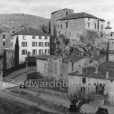 Max Ernst's house (left, white facade) where he and Dorothea Tanning settled in 1964. Seillans 1966. - Photo by Edward Quinn
