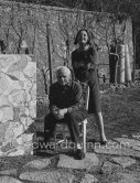 Max Ernst and Dorothea Tanning in the garden of their home with "La fête à Seillans". Seillans 1966. - Photo by Edward Quinn