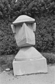 Sculpture in the garden of the second house of Max Ernst and Dorothea Tanning in Seillans 1975. - Photo by Edward Quinn