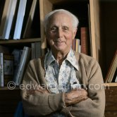 Max Ernst at his studio in Paris 1974. - Photo by Edward Quinn
