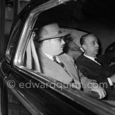 Farouk, ex King of Egypt, Nice train station 1954. Car: 1941 Chrysler Crown Imperial Limousine - Photo by Edward Quinn