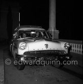Irma Minutolo, one of Farouks, ex King of Egypt, last companions. Monte Carlo 1954. Car: 1953. Mercury Monterey Woody Wagon - Photo by Edward Quinn