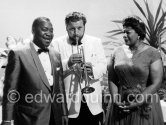 Ella Fitzgerald and Peter Ustinov Peter Ustinov at the Red Cross Gala. Monte Carlo 1959. - Photo by Edward Quinn