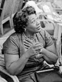 Ella Fitzgerald. Festival de Jazz, Nice 1958. - Photo by Edward Quinn