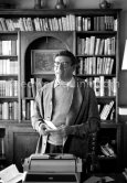 American novelist Paul Gallico ("The Snow Goose") at his home in Antibes 1962. - Photo by Edward Quinn