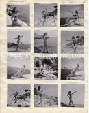 Christiane Govy. Ballet dancer of Nice Opera. Nice 1951. Contact prints. Photos from original negatives available. - Photo by Edward Quinn