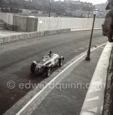 Tony Crook, (28) Frazer Nash Le Mans Replica Mk II. Monaco Grand Prix 1952, transformed into a race for sports cars. This was a two day event, the Sunday for the up to 2 litres (Prix de Monte Carlo), the Monday for the bigger engines, (Monaco Grand Prix). - Photo by Edward Quinn