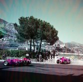 Eugenio Castellotti, (30) Lancia D50, Alberto Ascari, (26) Lancia D50. Monaco Grand Prix 1955. - Photo by Edward Quinn