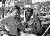 Roy Salvadori (left) and Ron Flockhart. Monaco Grand Prix 1957. - Photo by Edward Quinn