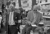 Founders of B.R.M. Raymond Mays (left) and Peter Berthon. Monaco Grand Prix 1959. - Photo by Edward Quinn