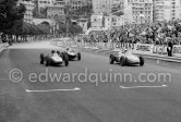 Formula Junior: Juan Manuel Bordeu, (4) Stanguellini-Fiat, Giovanni Alberti, (44) Stanguellini-Fiat, R? Monaco 1959. - Photo by Edward Quinn