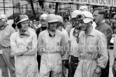 Driver briefing. Jim Clark (dark helmet). Grand Prix Monaco Junior 1960. - Photo by Edward Quinn
