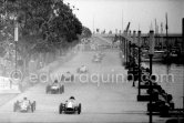 G. Lawton, (96) Envoy, Michael May, (148) Stanguellini-Fiat, C.O. Bremer, (62) Elva-Mitter-DKW, John Love, (106) Lola Ford. Grand Prix Monaco Junior 1960. - Photo by Edward Quinn
