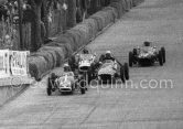G. Lawton, (96) Envoy, Jim Clark, (114) Lotus, Tim Parnell, (84) Lotus-Ford, Graham Warner, (102) Gemini Grand Prix Monaco Junior 1960. - Photo by Edward Quinn