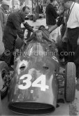 Richie Ginther, (34) rear engined "motore posteriore" experimental Ferrari 246/60/MP. Monaco Grand Prix 1960. - Photo by Edward Quinn