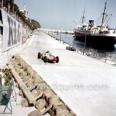 Chris Bristow, (16) Cooper T51, on right Joakim Bonnier's N° 2 B.R.M. P48. Monaco Grand Prix 1960. - Photo by Edward Quinn