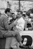 Phil Hill and Ferrari racing manager Romolo Tavoni. Monaco Grand Prix 1960. - Photo by Edward Quinn