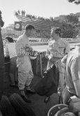 Henry Taylor (left) and Cliff Allison. Monaco Grand Prix 1961. - Photo by Edward Quinn