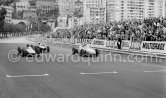 Dan Gurney, (4) Porsche 804, Carel Godin de Beaufort, (44) Porsche 718, Phil Hill (R) Ferrari 156. Monaco Grand Prix 1962. - Photo by Edward Quinn