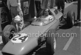 Bernard Collomb, (24) Lotus 24. Monaco Grand Prix 1963. - Photo by Edward Quinn