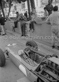 Stirling Moss, photographer. (3) Lotus 24 of Bernard Collomb. Monaco Grand Prix 1964. - Photo by Edward Quinn